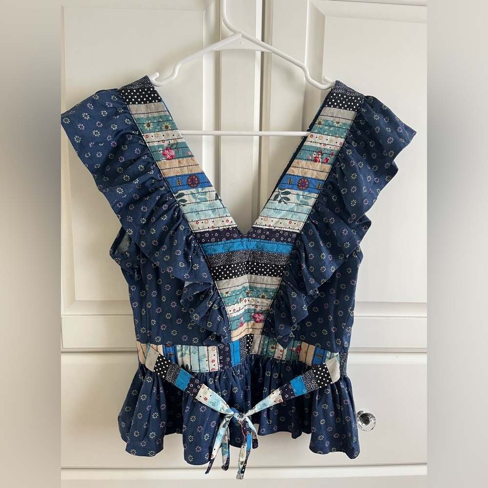 Anthropologie Let Me Be Ruffled
Patchwork Top - Picture 4 of 8